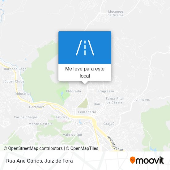 Rua Ane Gários mapa