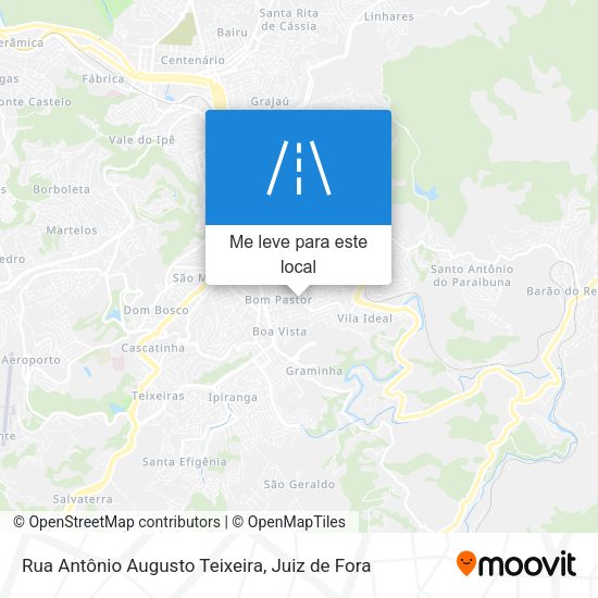 Rua Antônio Augusto Teixeira mapa