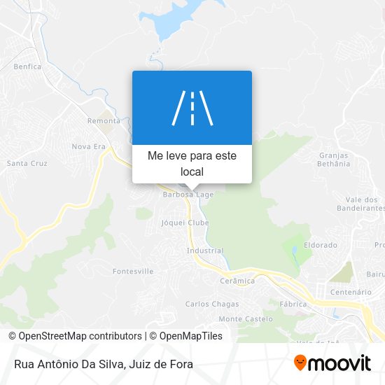 Rua Antônio Da Silva mapa