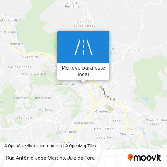 Rua Antônio José Martins mapa