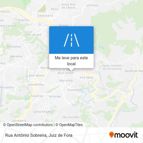 Rua Antônio Sobreira mapa
