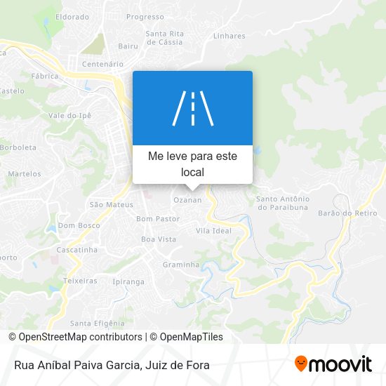 Rua Aníbal Paiva Garcia mapa