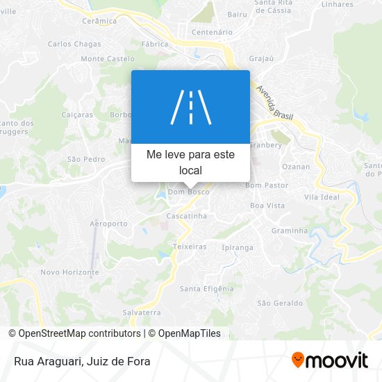 Rua Araguari mapa