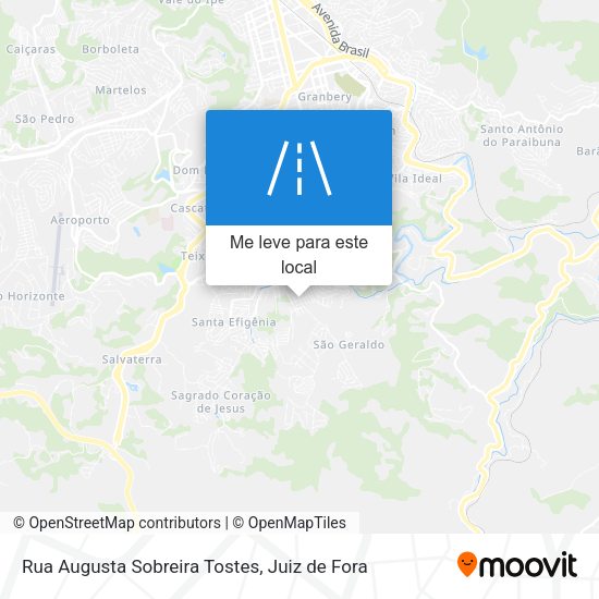 Rua Augusta Sobreira Tostes mapa