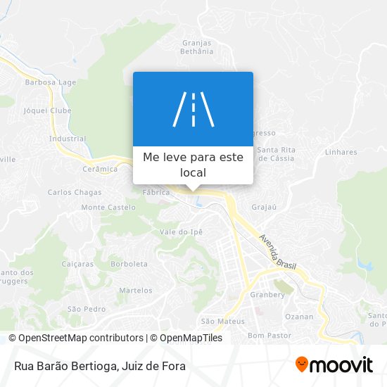 Rua Barão Bertioga mapa