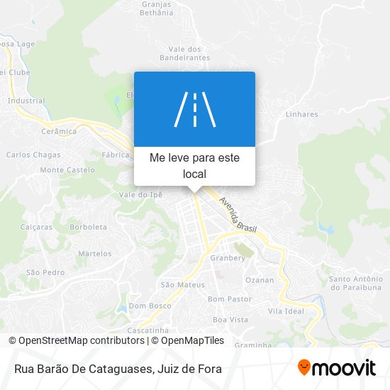 Rua Barão De Cataguases mapa