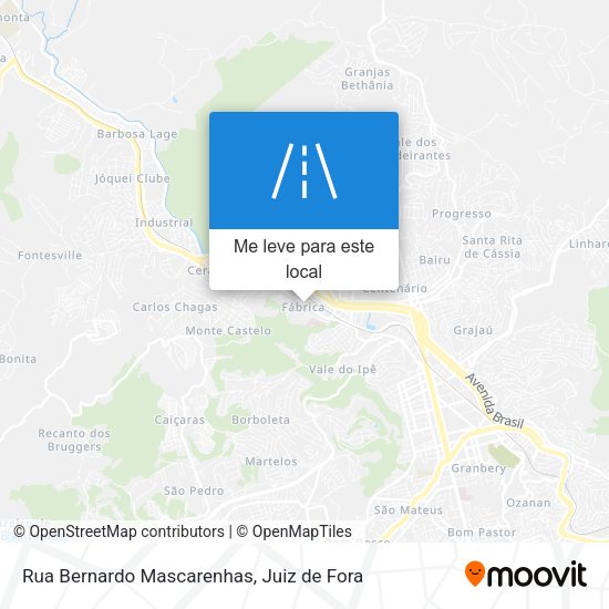 Rua Bernardo Mascarenhas mapa