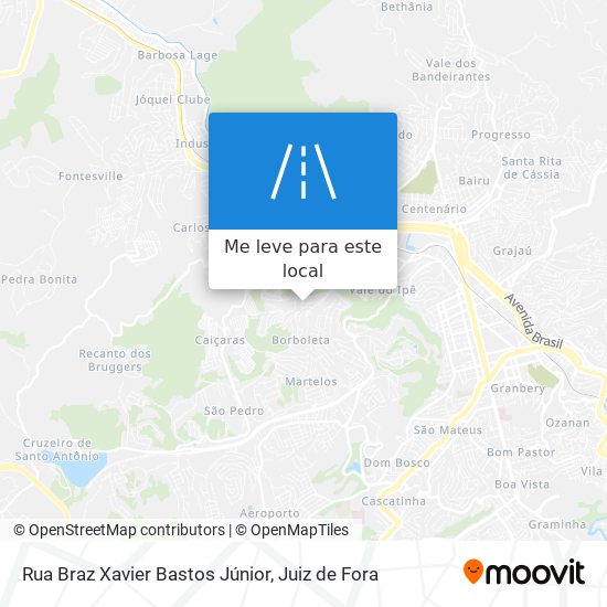 Rua Braz Xavier Bastos Júnior mapa