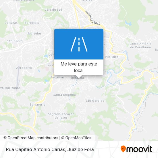 Rua Capitão Antônio Carias mapa