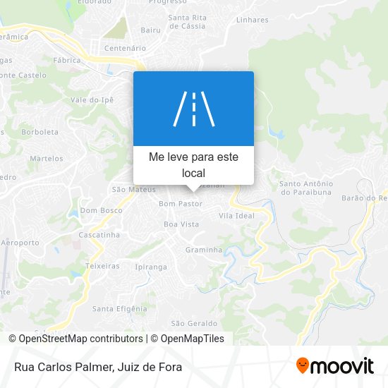 Rua Carlos Palmer mapa