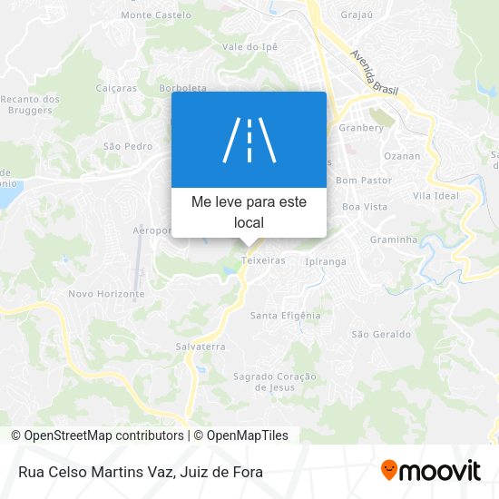 Rua Celso Martins Vaz mapa