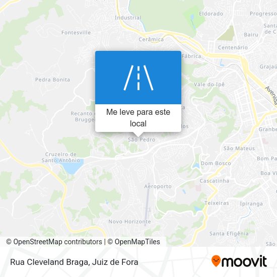 Rua Cleveland Braga mapa