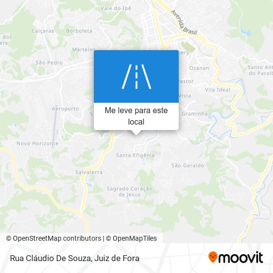 Rua Cláudio De Souza mapa