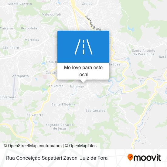 Rua Conceição Sapatieri Zavon mapa