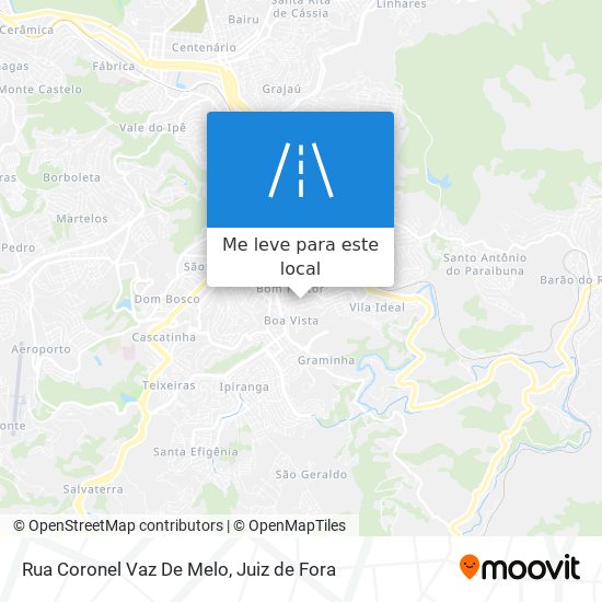 Rua Coronel Vaz De Melo mapa