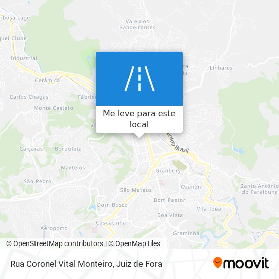 Rua Coronel Vital Monteiro mapa