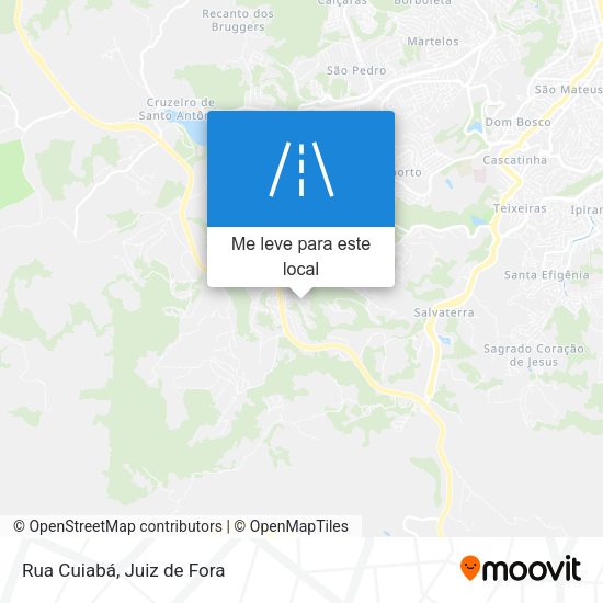 Rua Cuiabá mapa