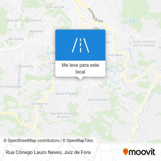 Rua Cônego Lauro Neves mapa