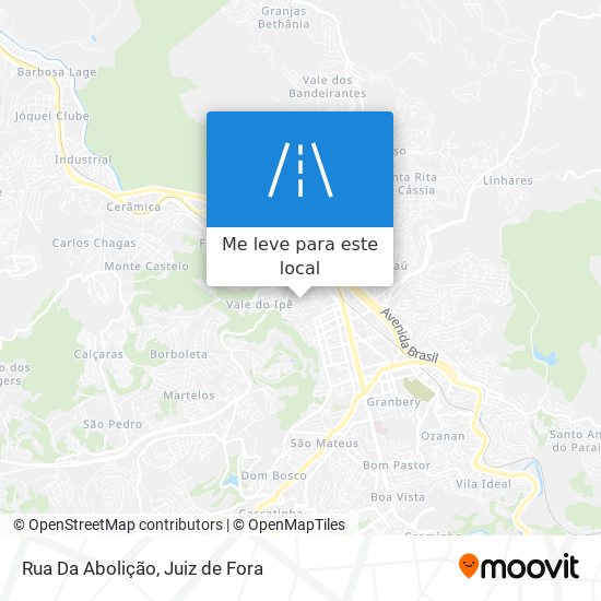 Rua Da Abolição mapa