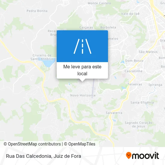 Rua Das Calcedonia mapa