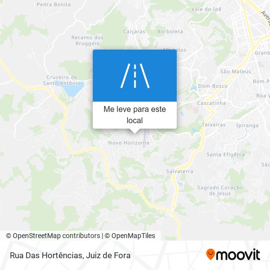 Rua Das Hortências mapa