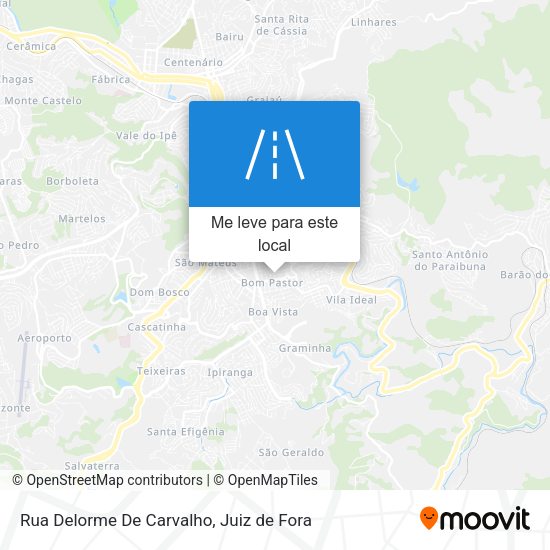 Rua Delorme De Carvalho mapa