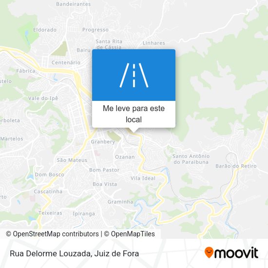 Rua Delorme Louzada mapa