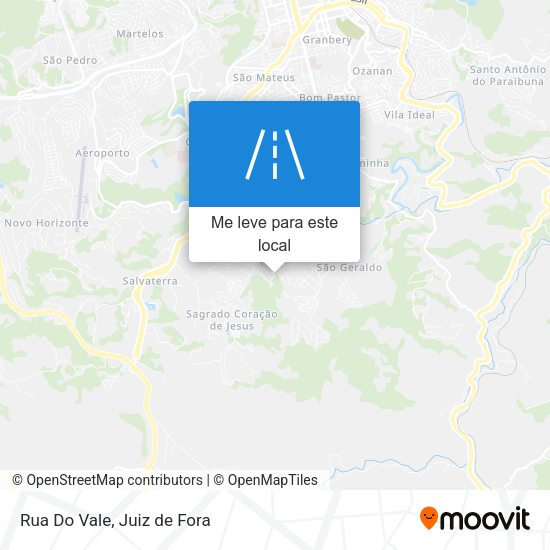 Rua Do Vale mapa