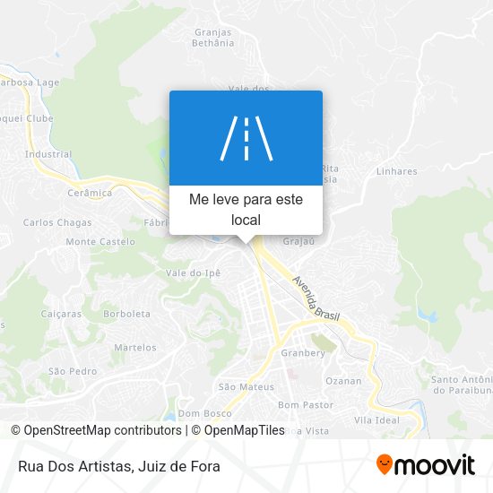 Rua Dos Artistas mapa