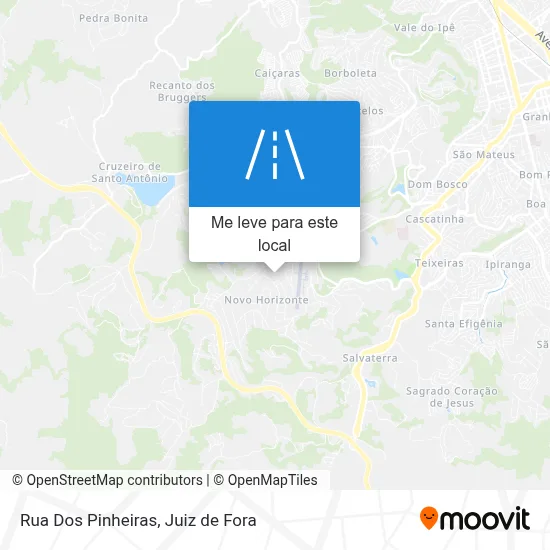 Rua Dos Pinheiras mapa
