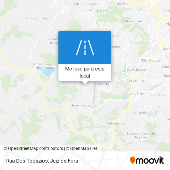 Rua Dos Topázios mapa