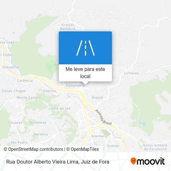 Rua Doutor Alberto Vieira Lima mapa
