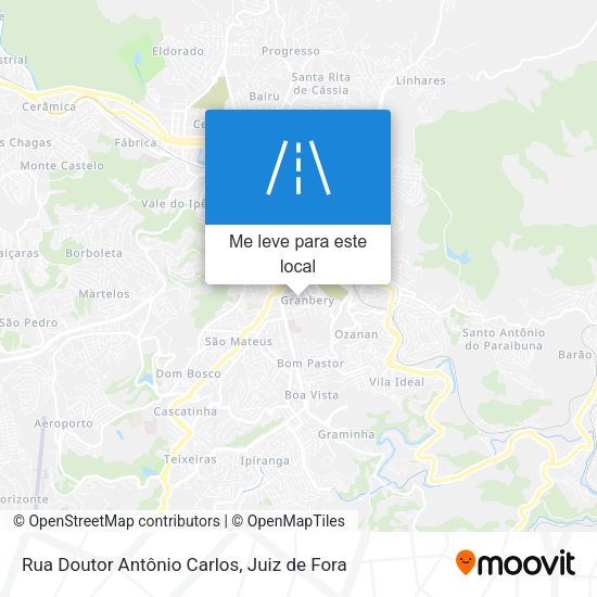 Rua Doutor Antônio Carlos mapa