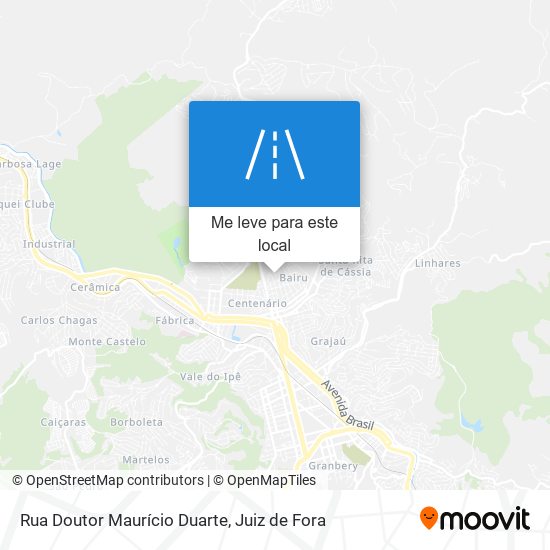 Rua Doutor Maurício Duarte mapa