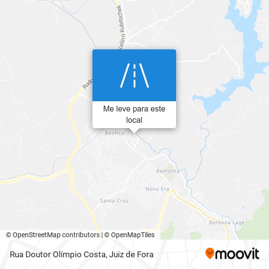 Rua Doutor Olímpio Costa mapa