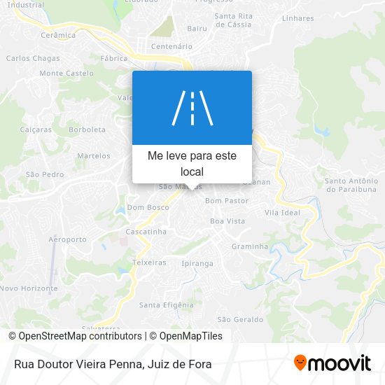 Rua Doutor Vieira Penna mapa
