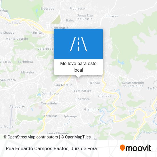 Rua Eduardo Campos Bastos mapa