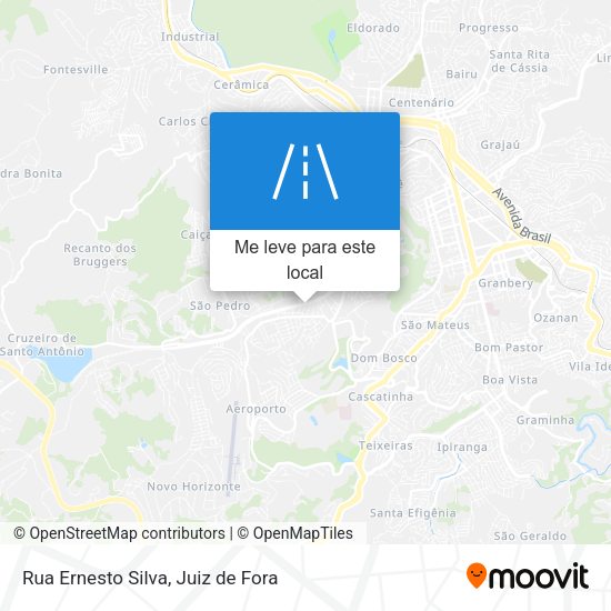 Rua Ernesto Silva mapa