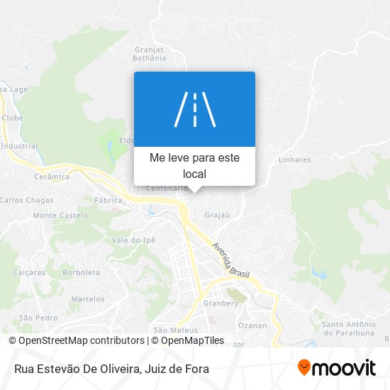 Rua Estevão De Oliveira mapa