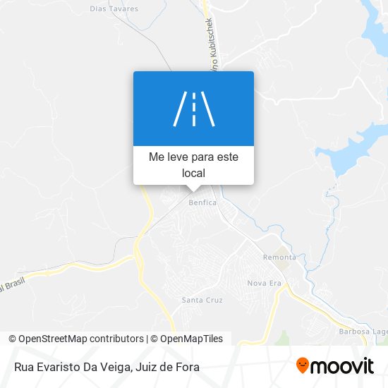 Rua Evaristo Da Veiga mapa