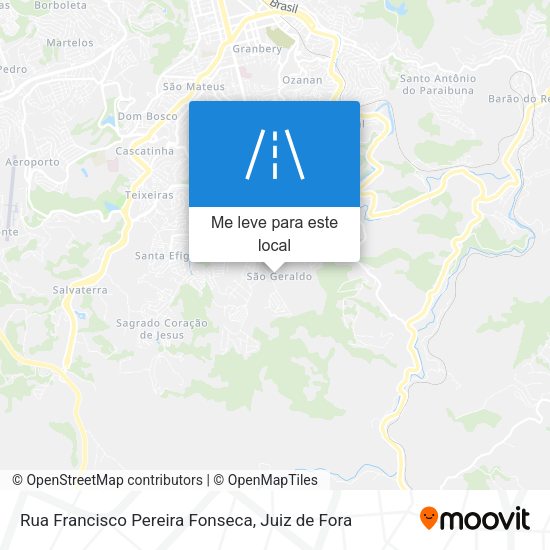 Rua Francisco Pereira Fonseca mapa