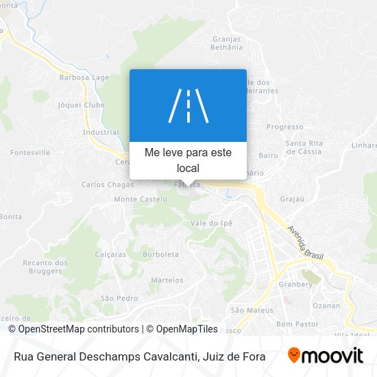 Rua General Deschamps Cavalcanti mapa