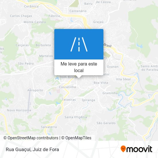 Rua Guaçuí mapa