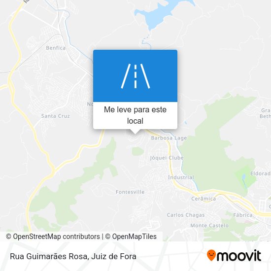 Rua Guimarães Rosa mapa