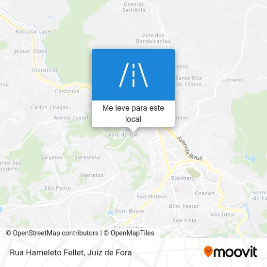 Rua Hameleto Fellet mapa