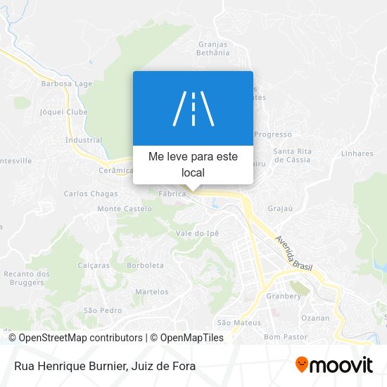 Rua Henrique Burnier mapa