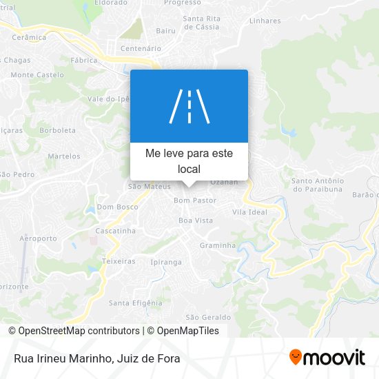 Rua Irineu Marinho mapa
