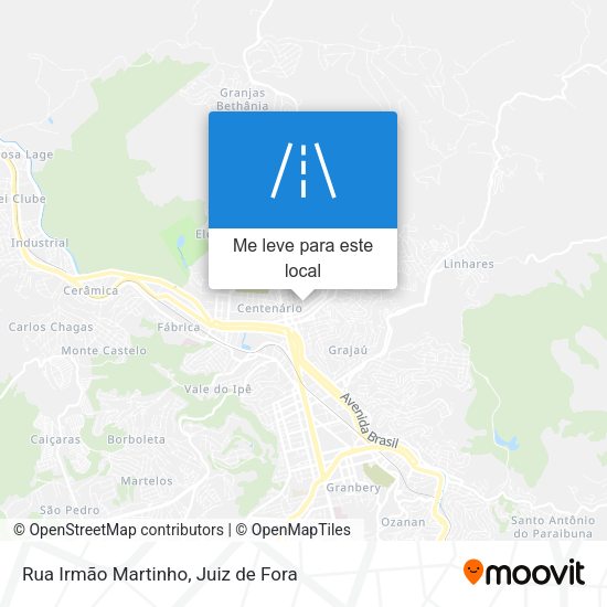 Rua Irmão Martinho mapa