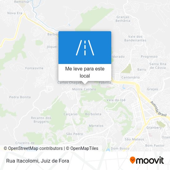 Rua Itacolomi mapa