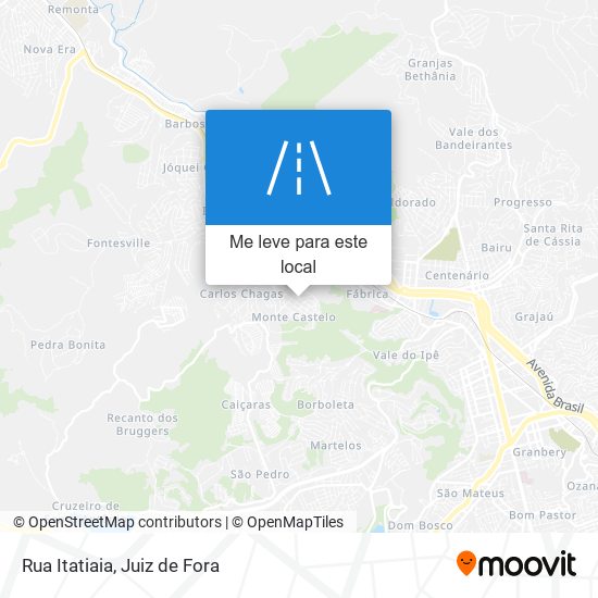 Rua Itatiaia mapa